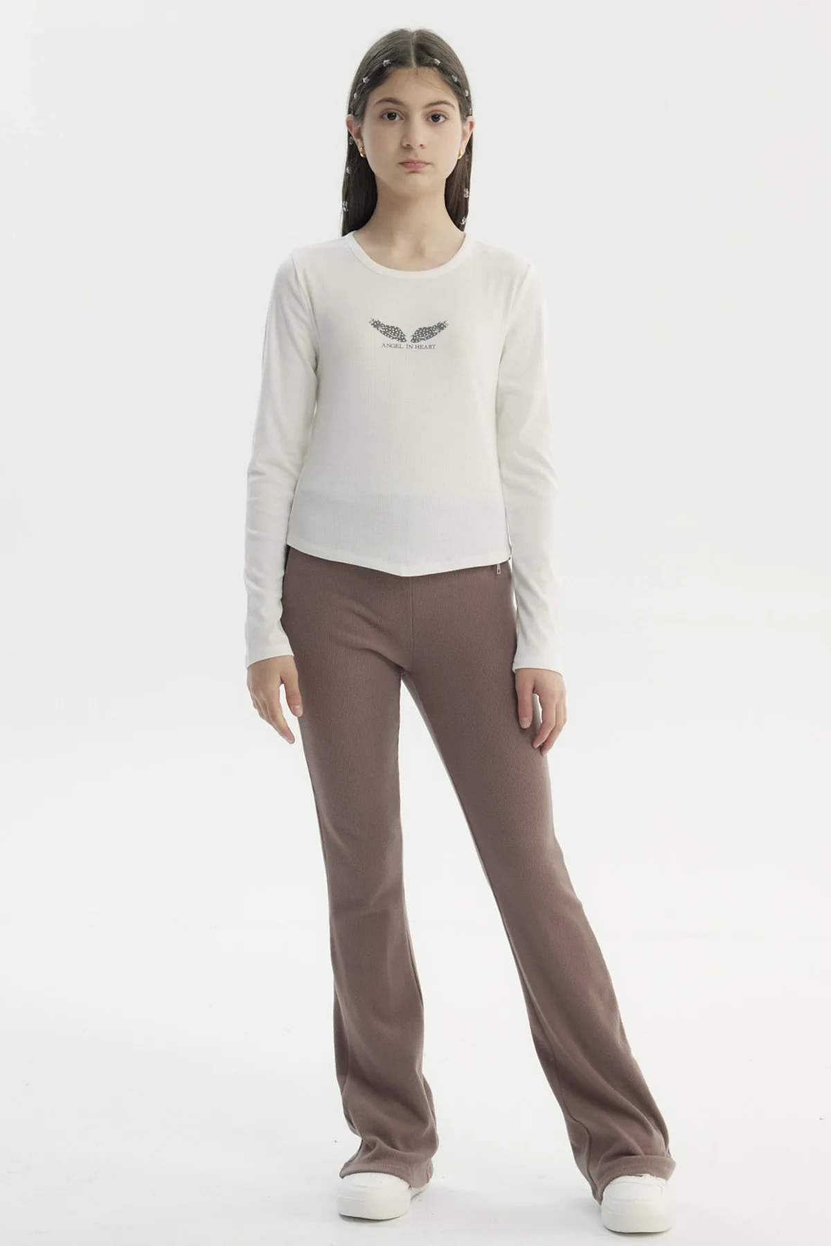 Polera Niña Slim Crudo - Image 4