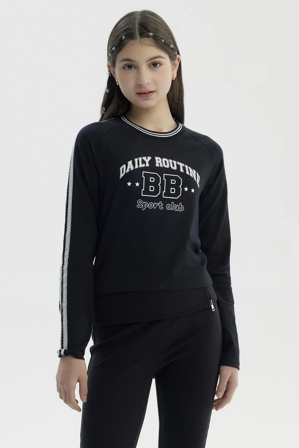 Polera Niña Slim Negro