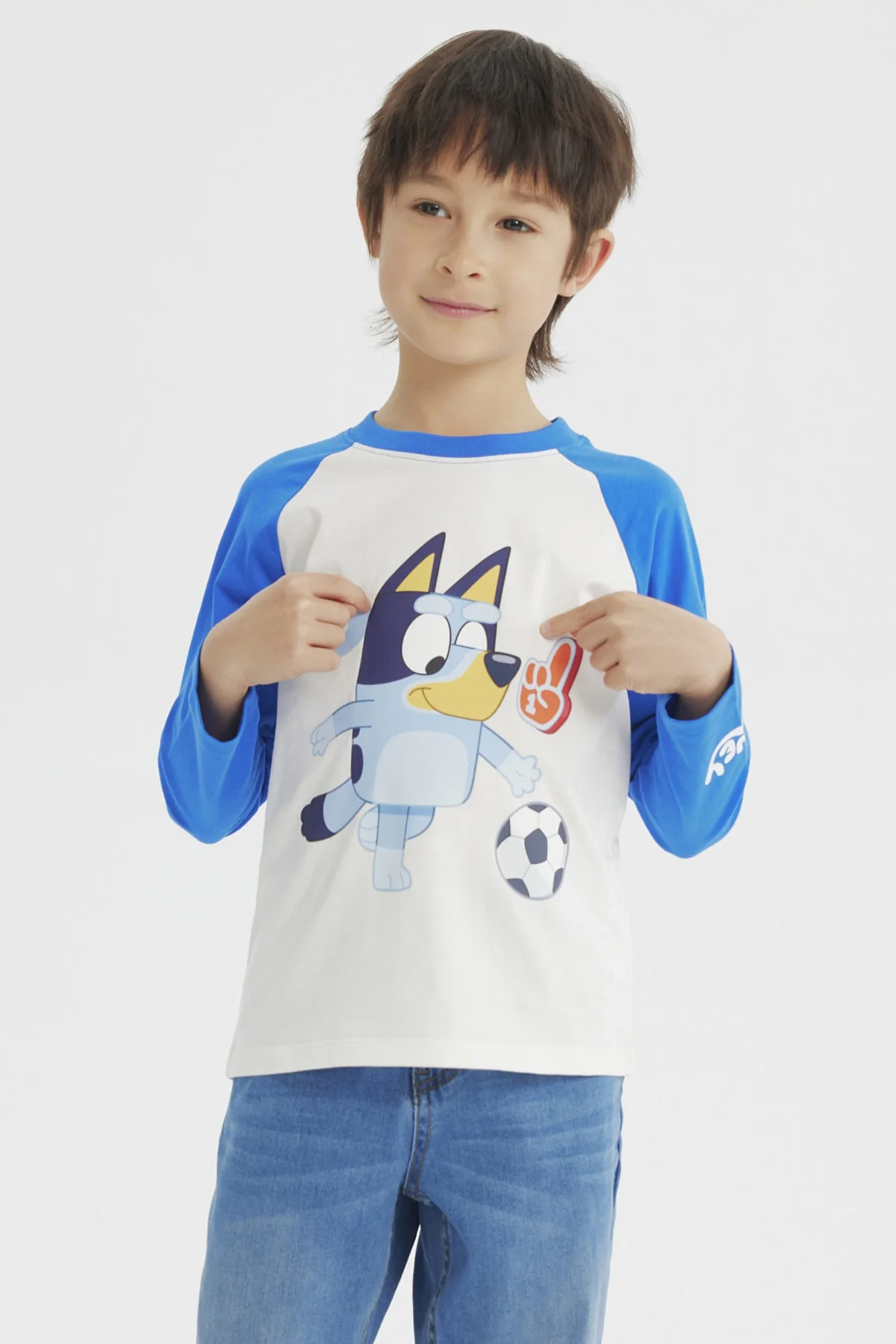 Polera Niño Bluey Crudo