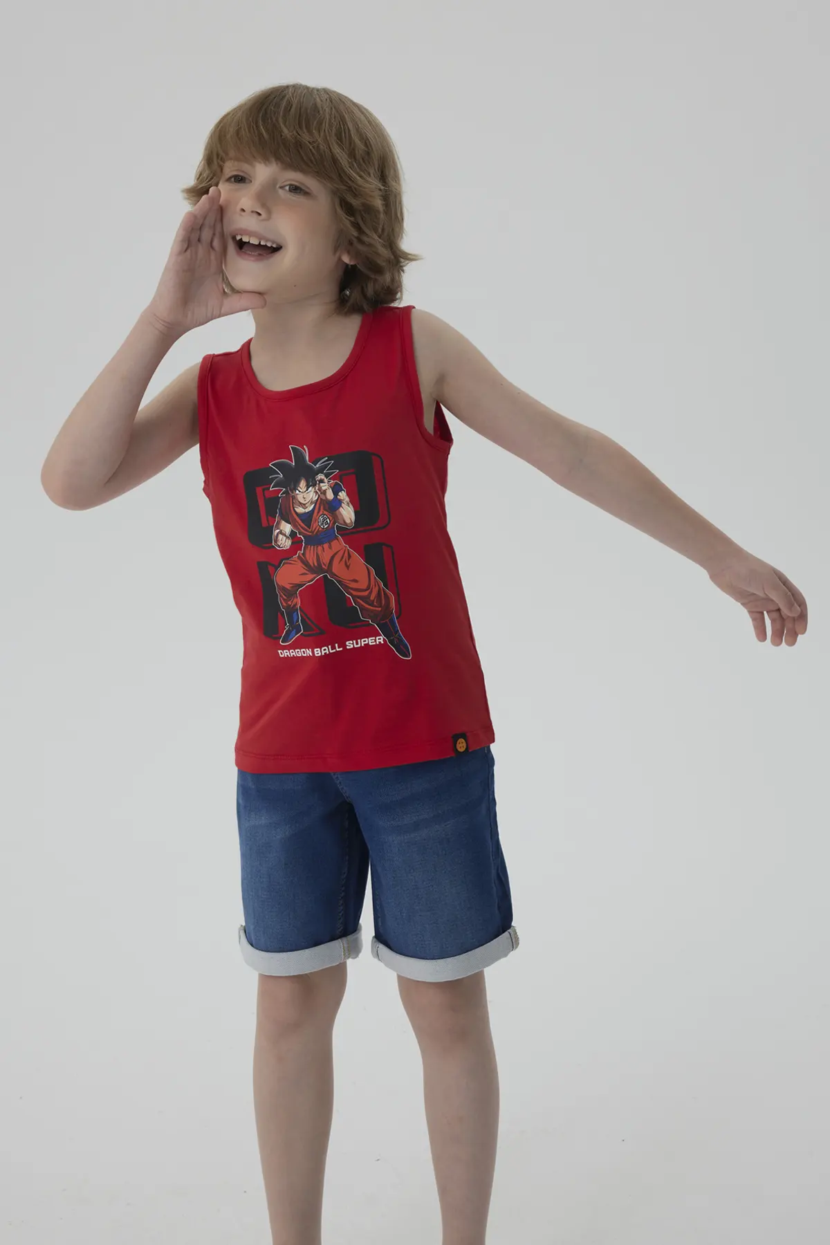 Polera Niño Dragon Ball Rojo