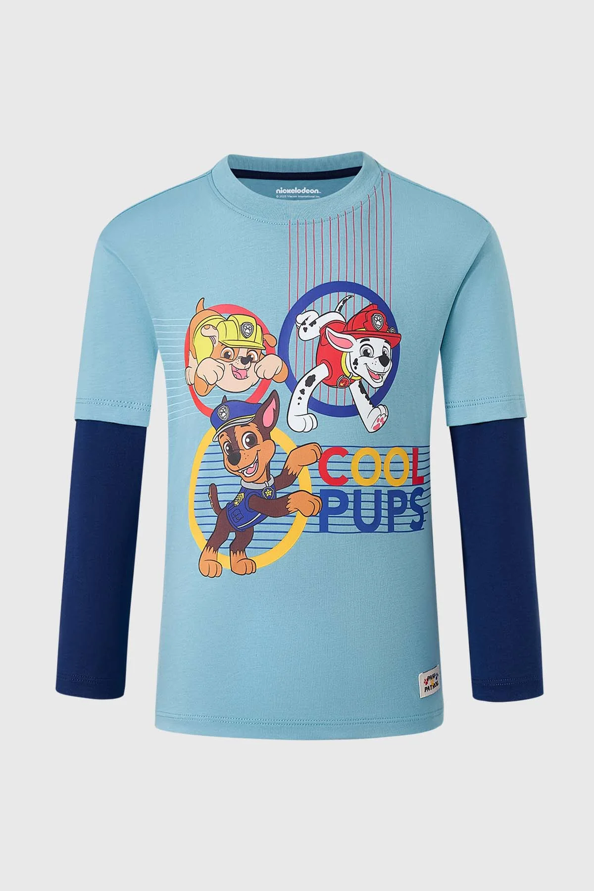 Polera Niño Paw Patrol Celeste