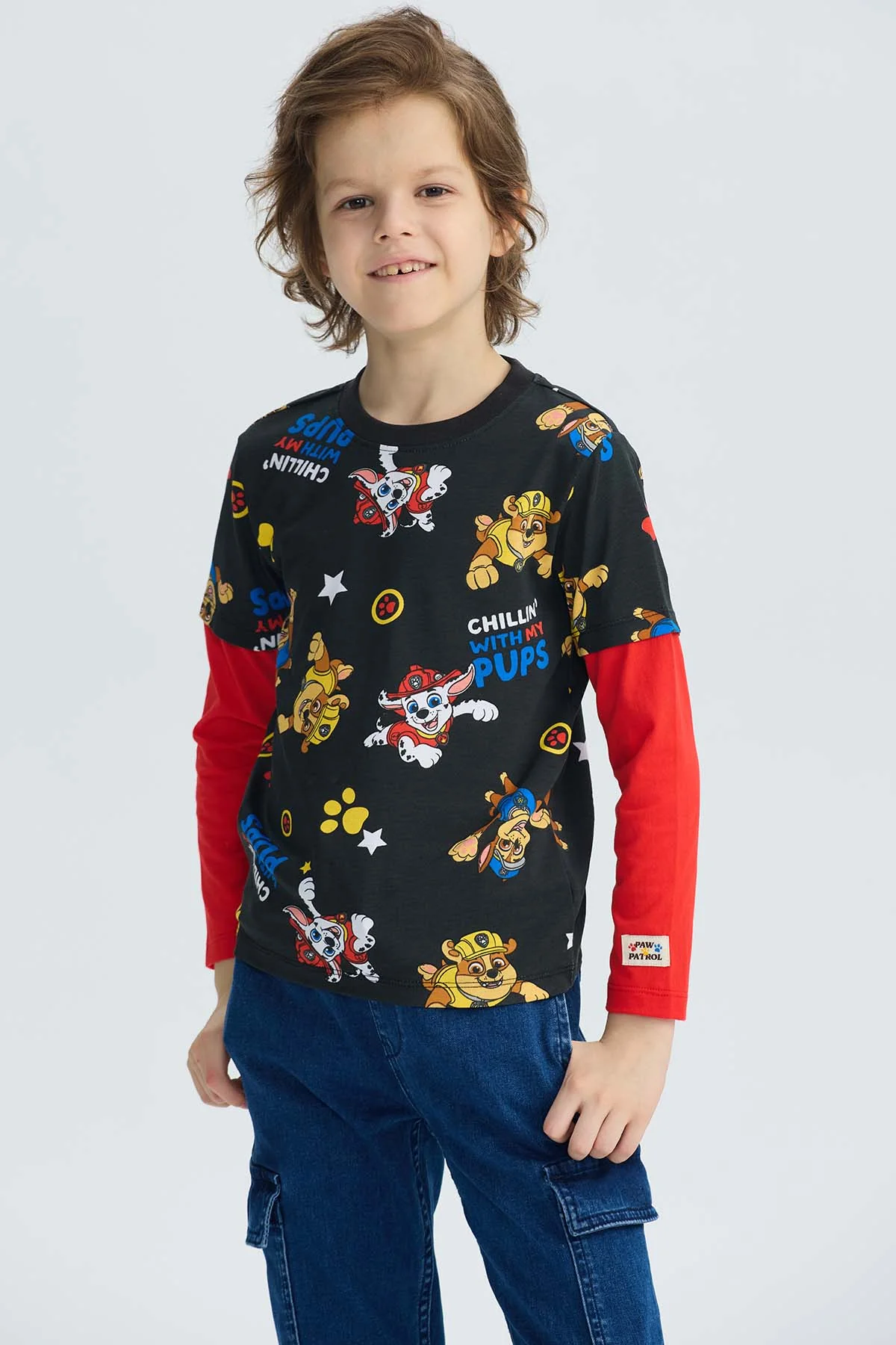 Polera Niño Paw Patrol Negro