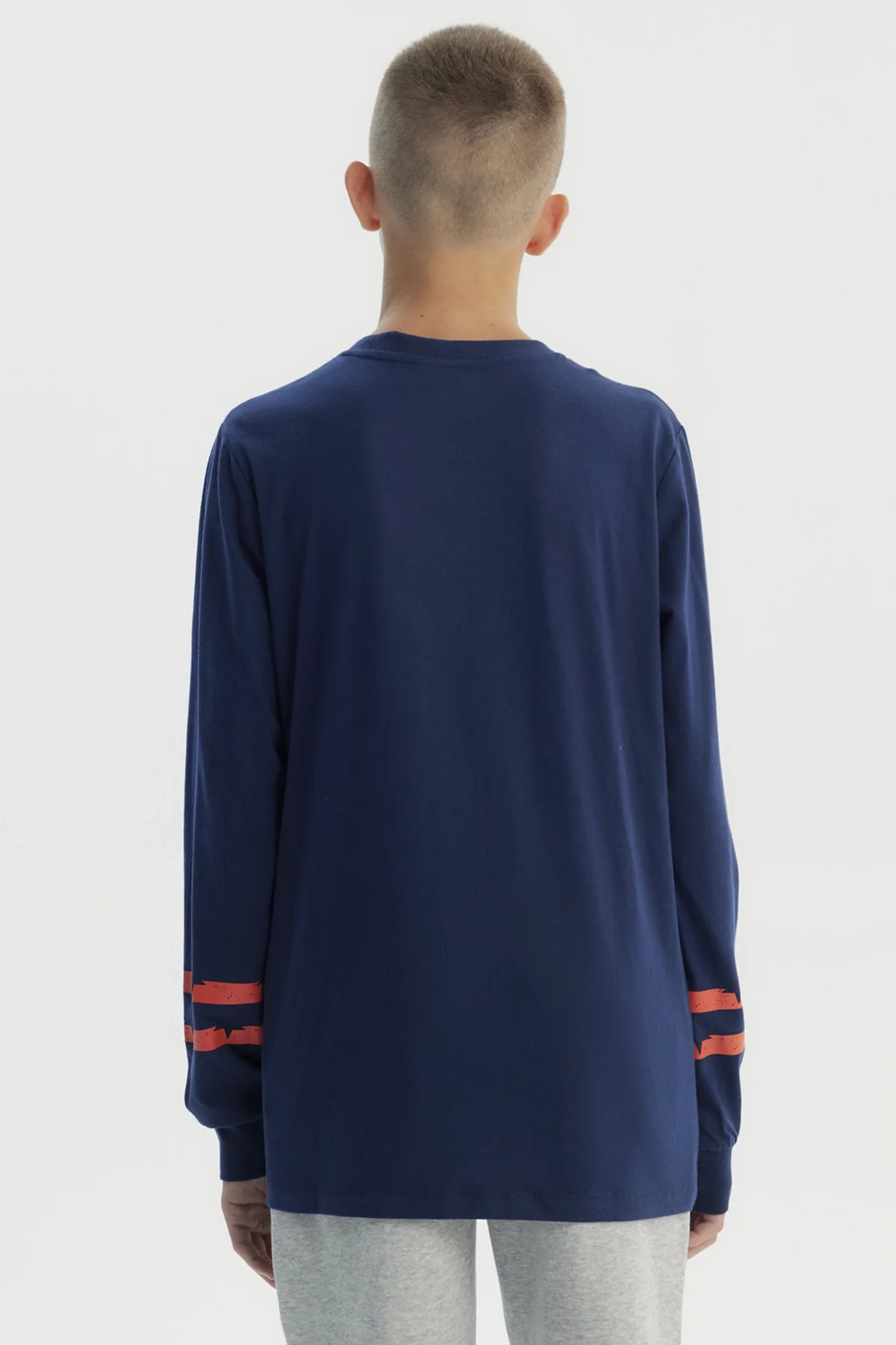 Polera Niño Slim Azul Oscuro - Image 3