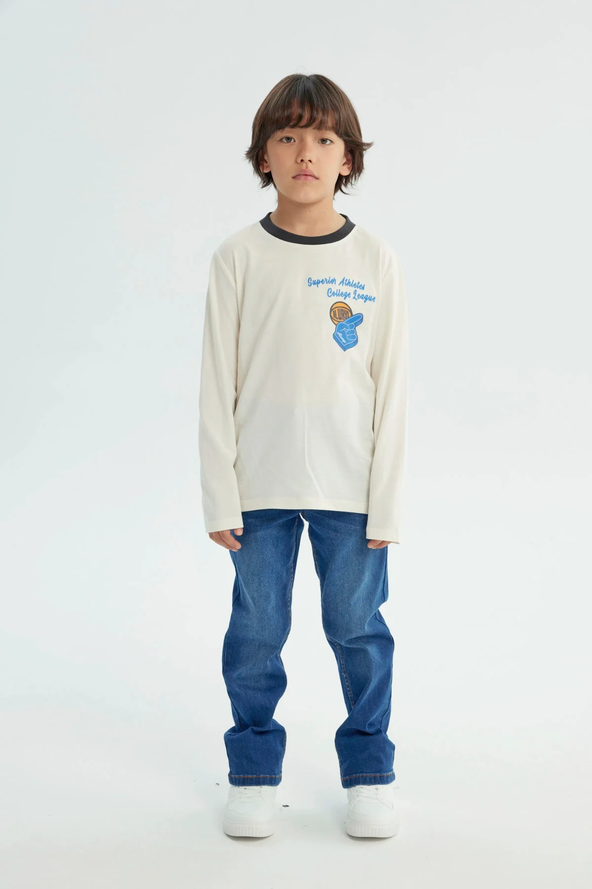 Polera Niño Slim Crudo - Image 4