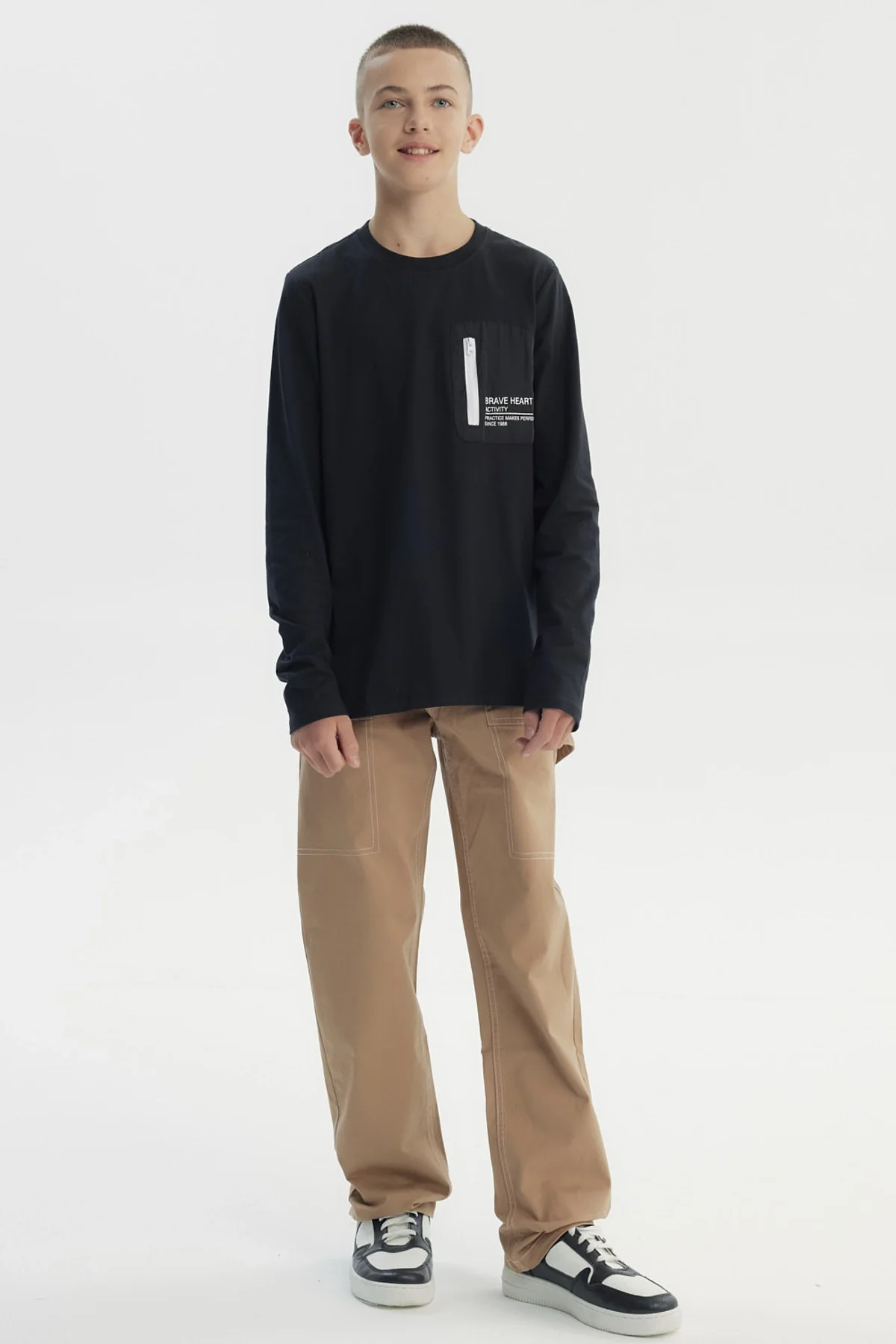 Polera Niño Slim Negro - Image 4