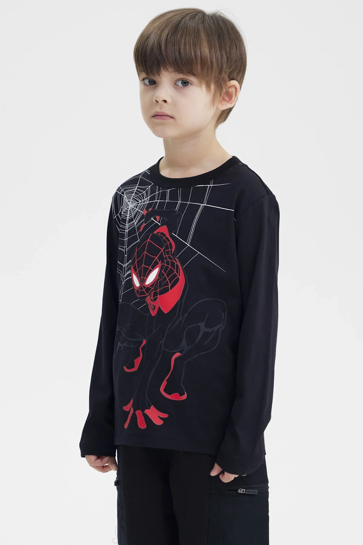 Polera Niño Spiderman Negro - Image 2