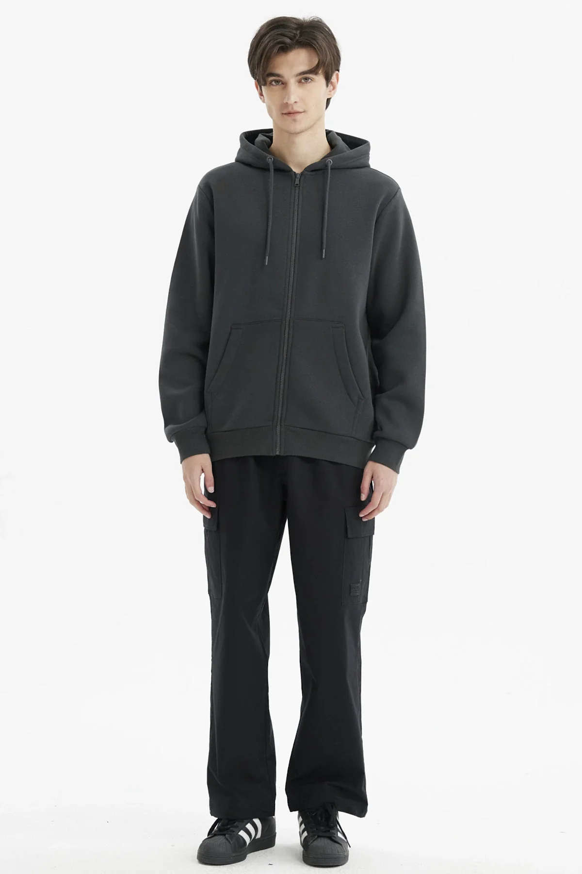 Polerón Hombre Full Zipper Basico Marengo - Image 4