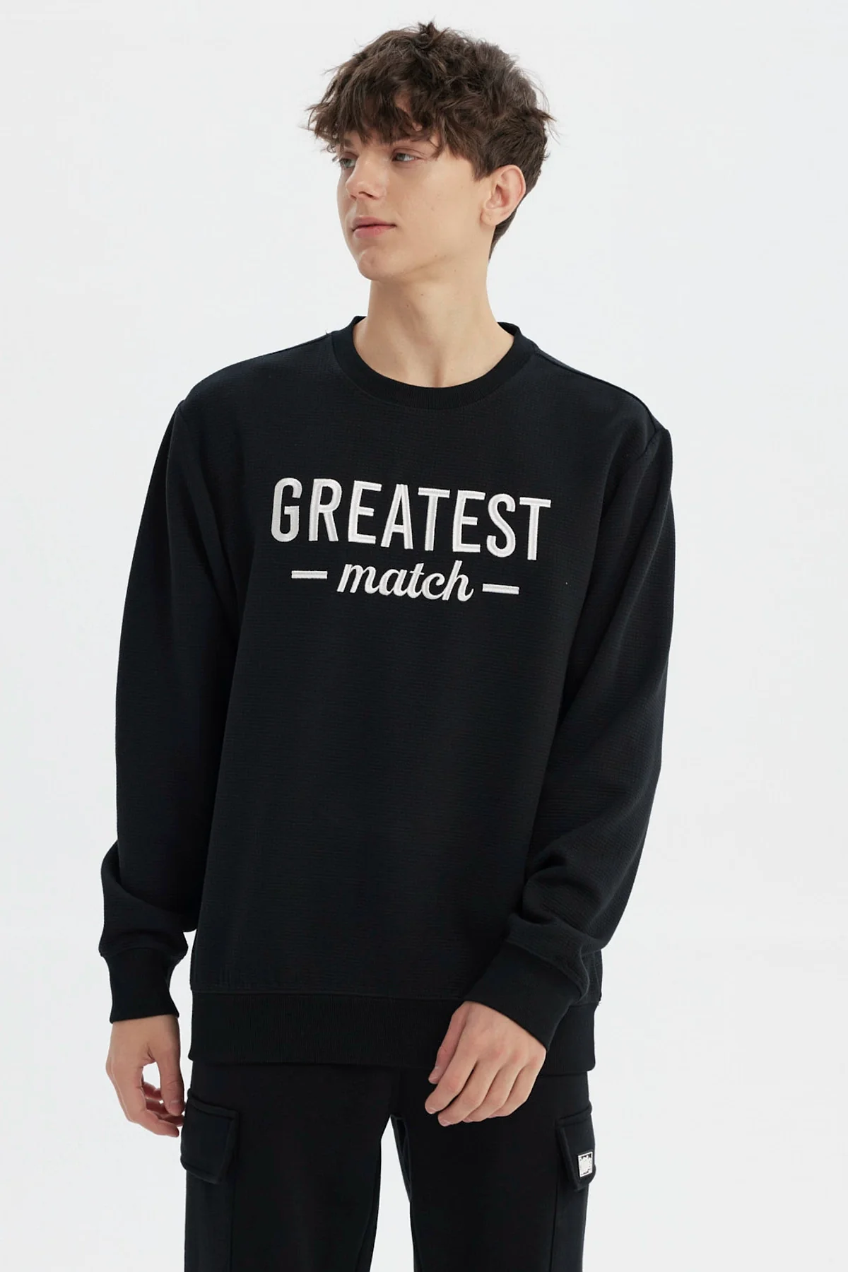 Polerón Hombre Slim Negro