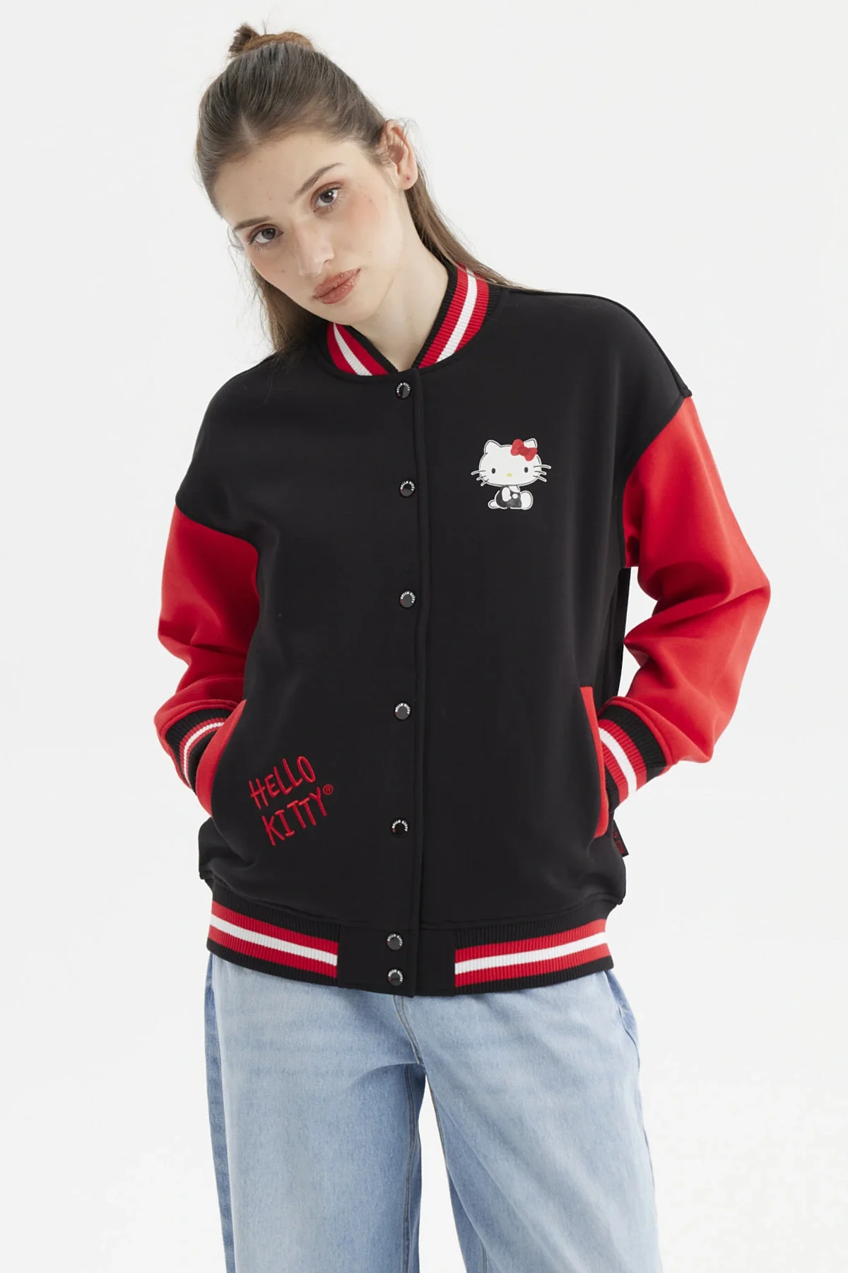 Polerón Mujer Hello Kitty Negro