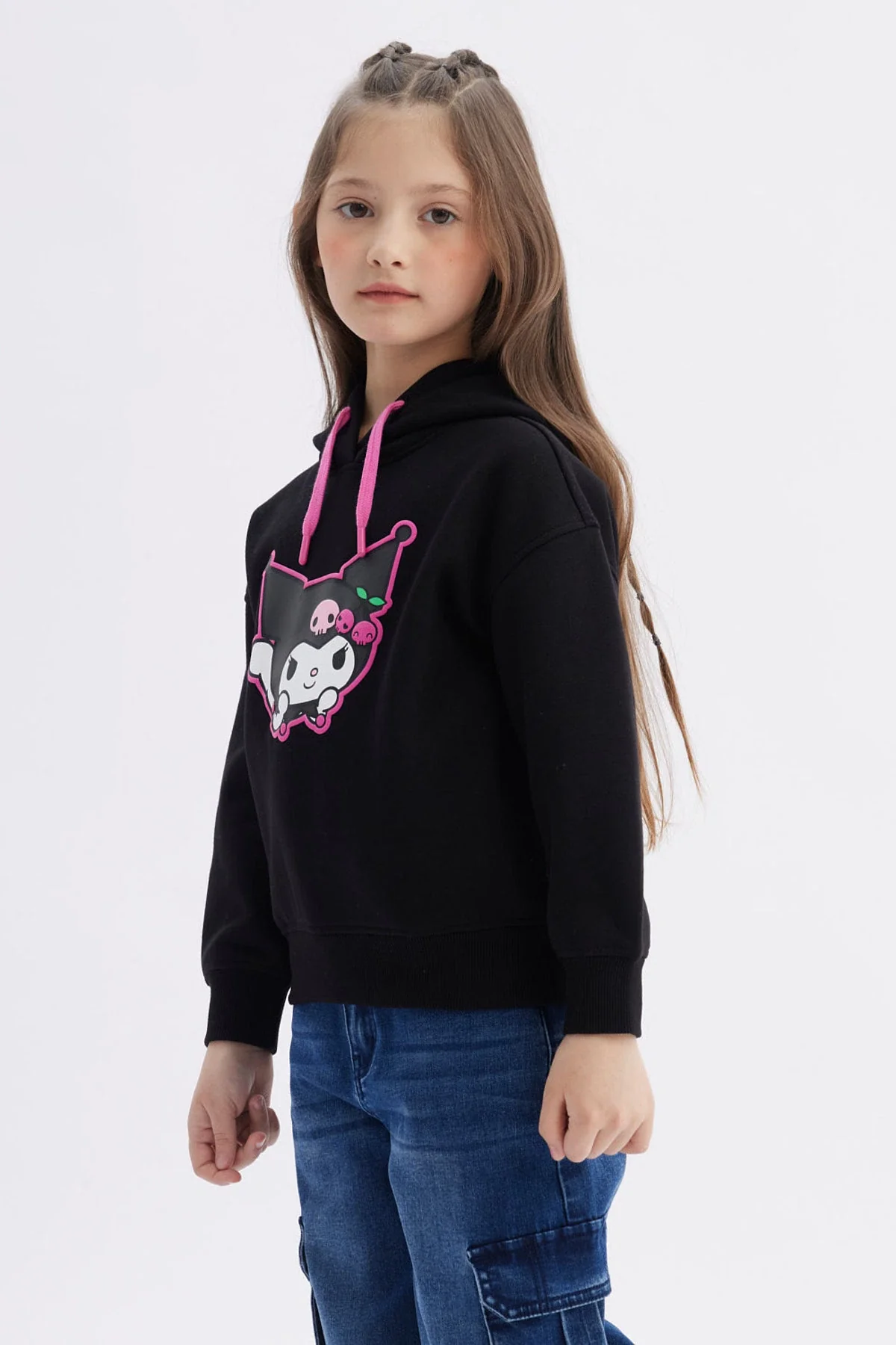 Polerón Niña Hello Kitty Y Sus Amigos Negro - Image 2