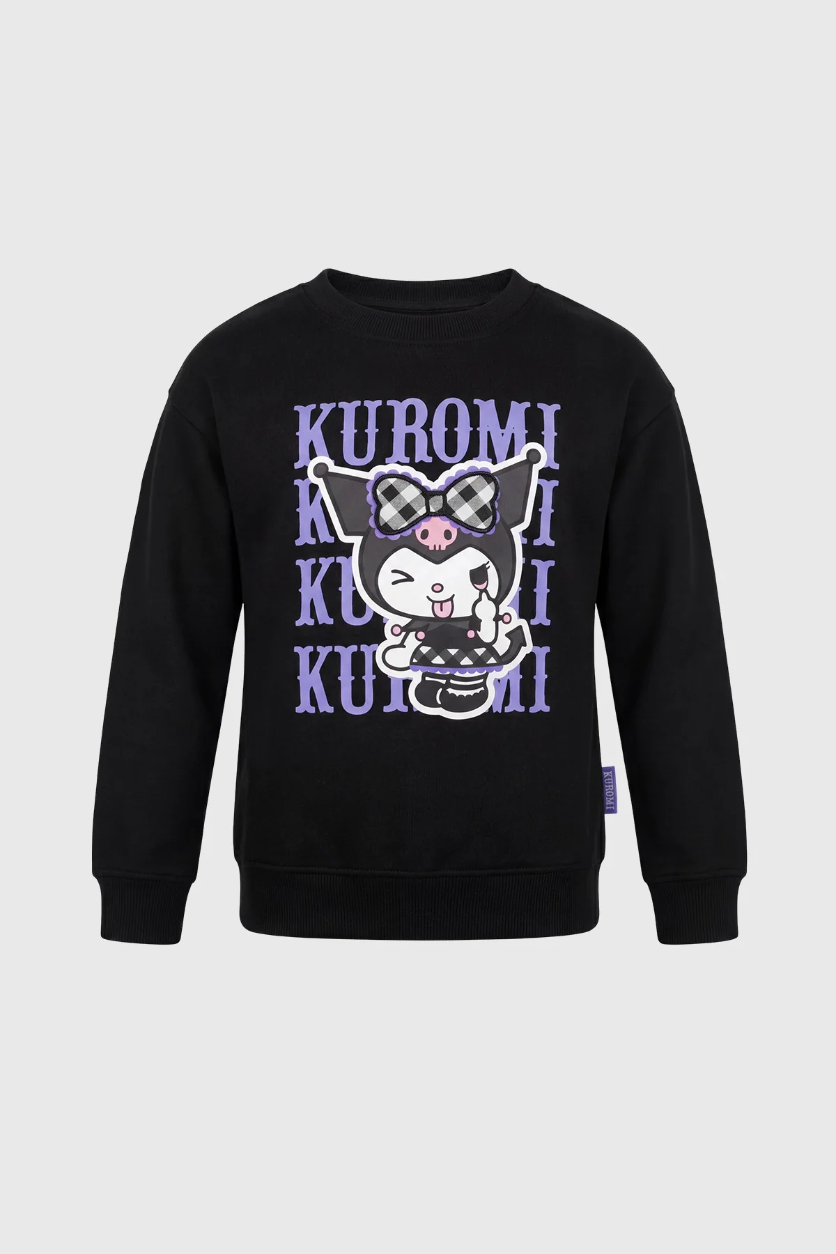 Polerón Niña Kuromi Negro