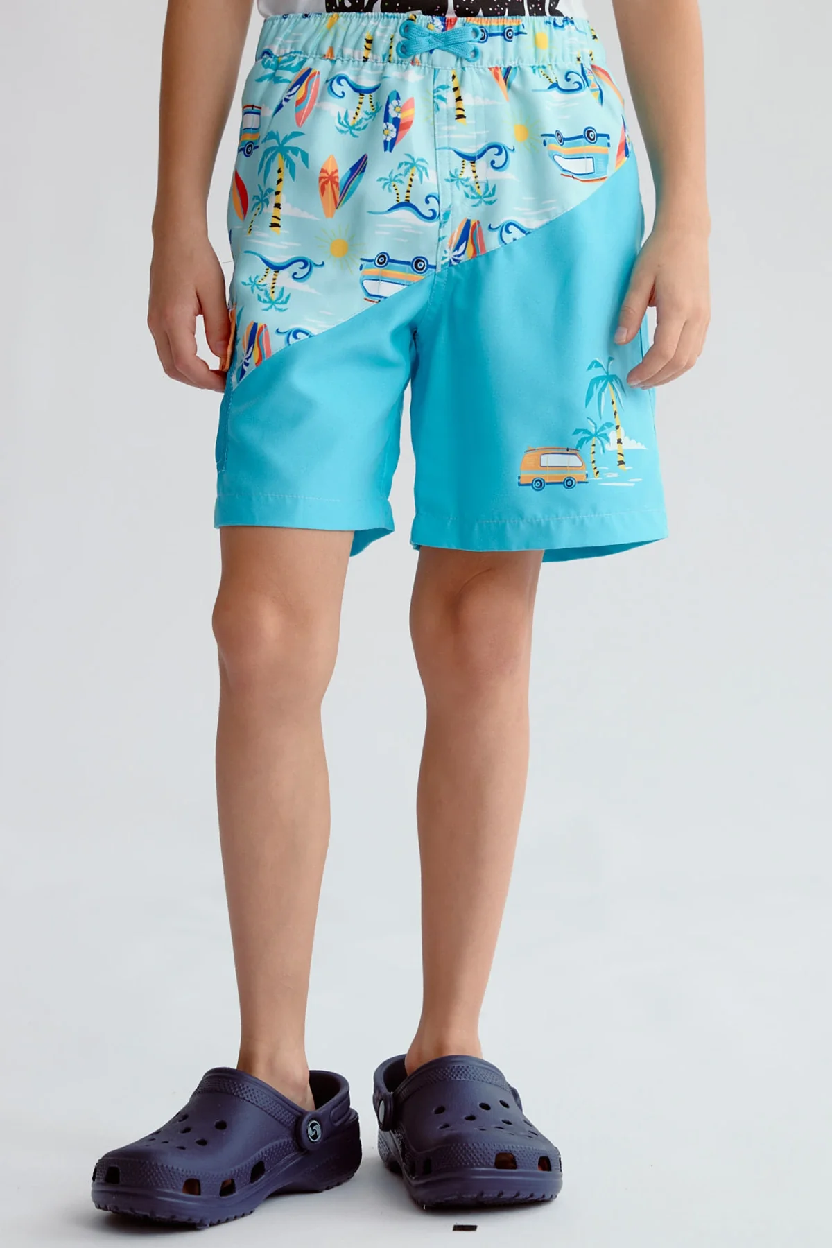 Short de Baño Niño Bolsillo Print Calipso