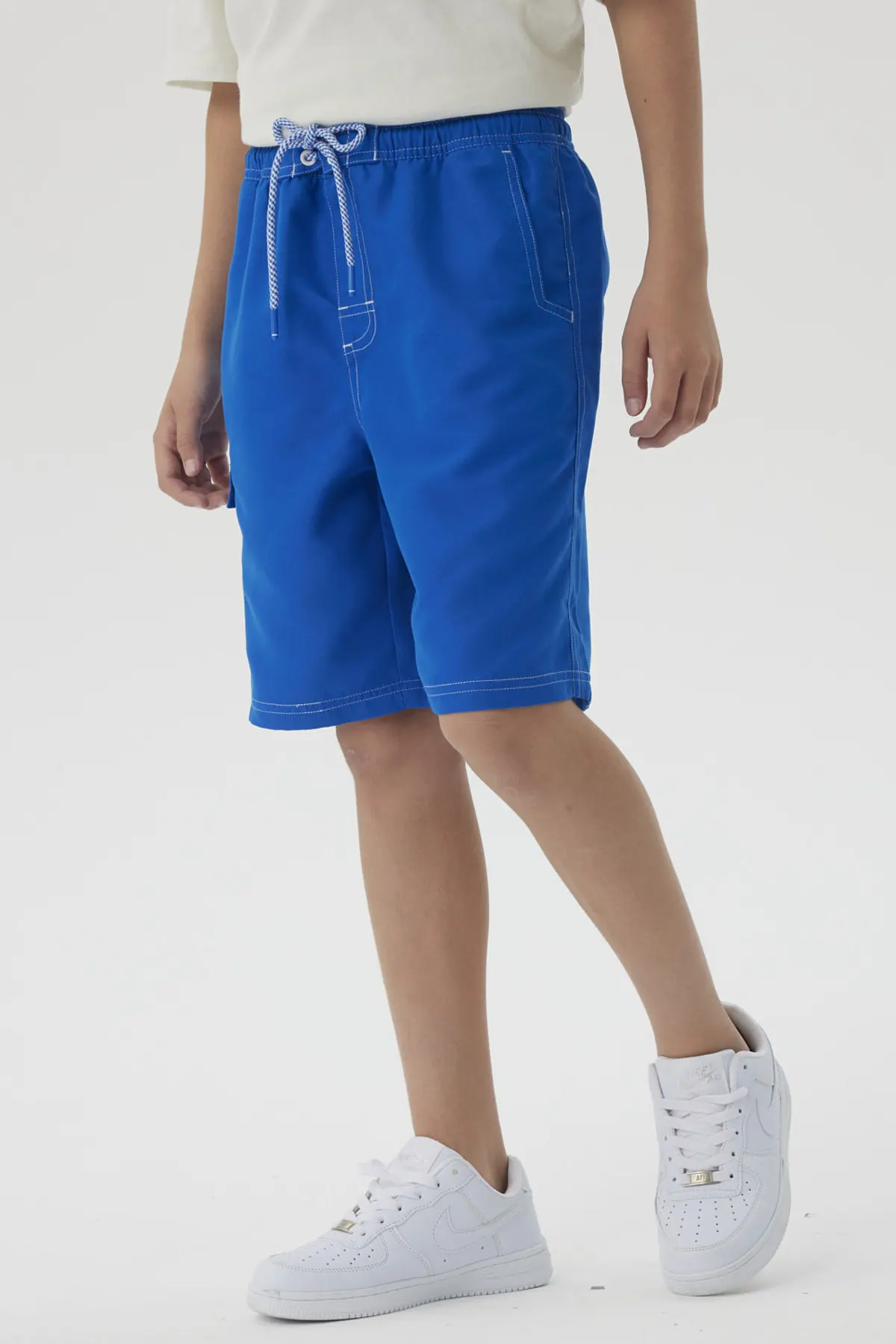 Short de Baño Niño Con Bolsillo Lateral Azulino - Image 2
