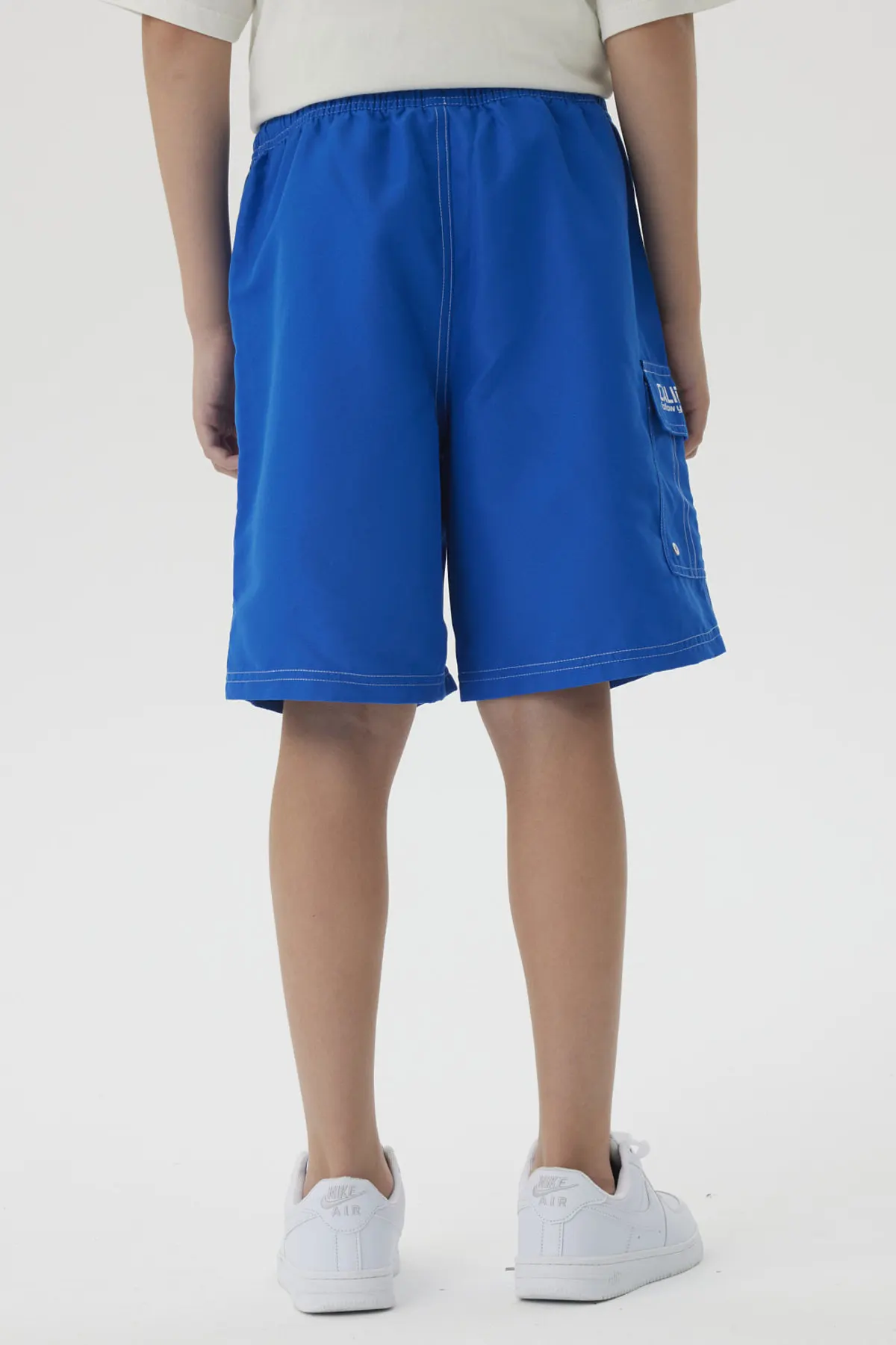 Short de Baño Niño Con Bolsillo Lateral Azulino - Image 3