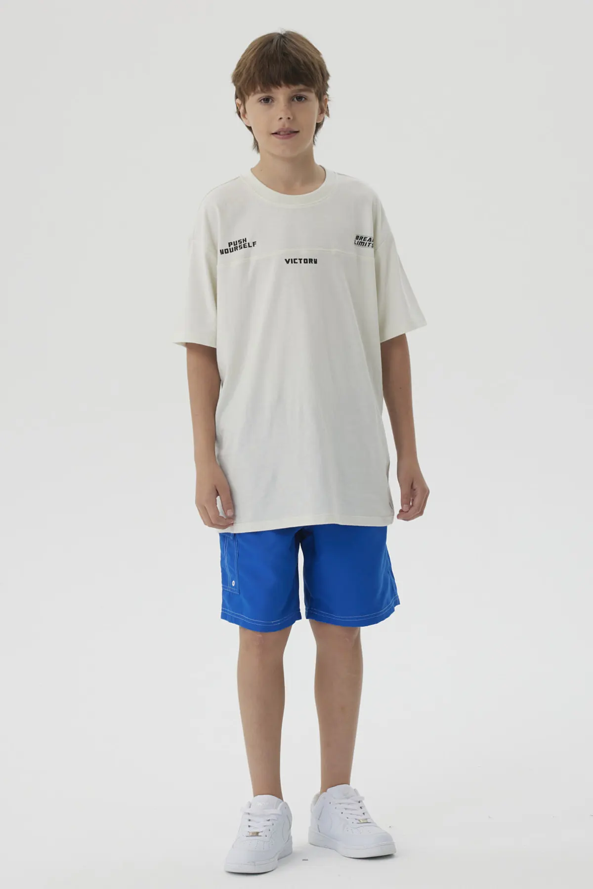 Short de Baño Niño Con Bolsillo Lateral Azulino - Image 4