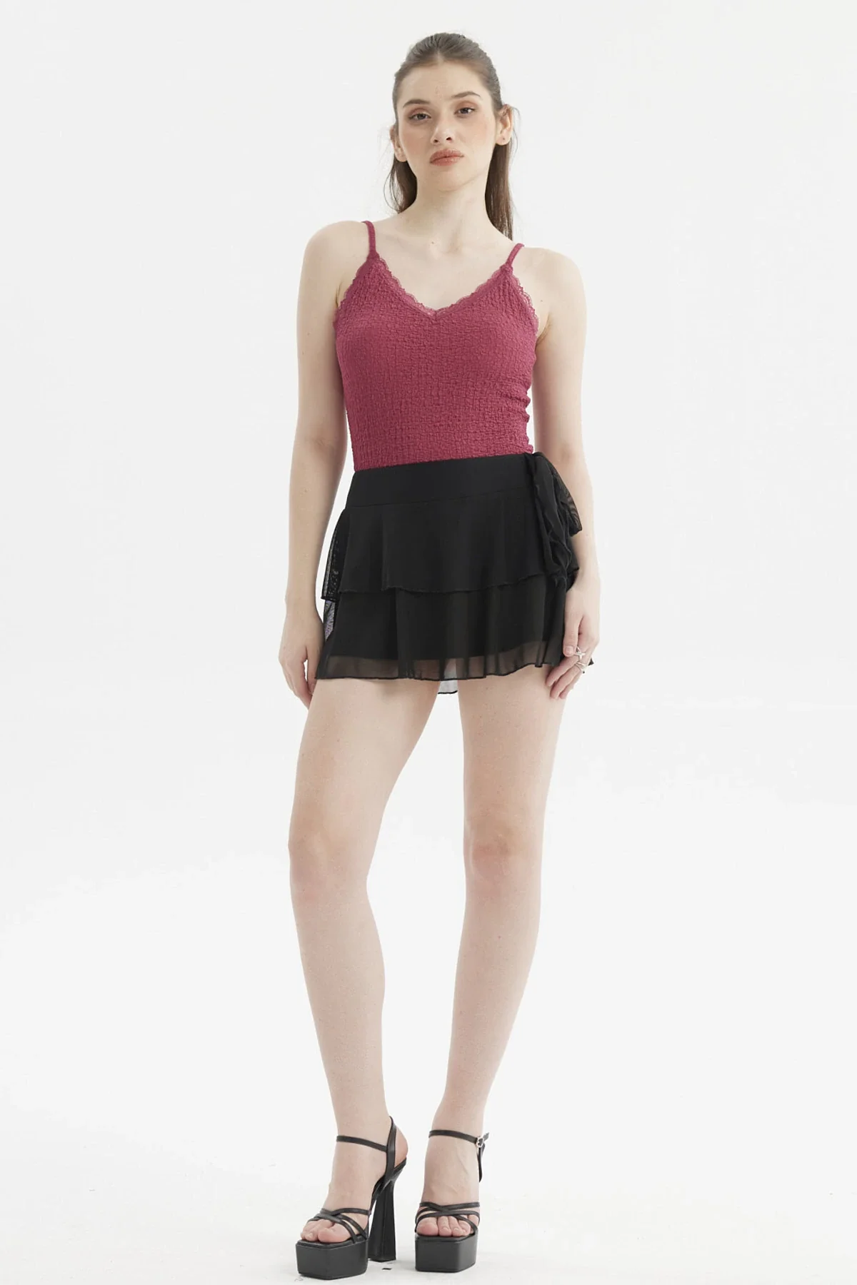 Short Mujer Vuelos Con Lazo Negro - Image 4
