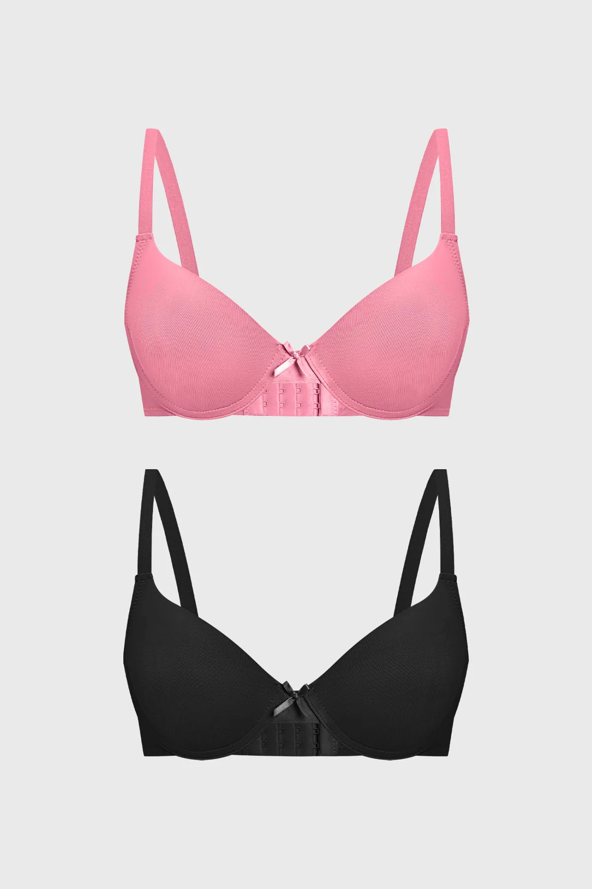 Sostén Mujer Bipack Básico Liso Rosado