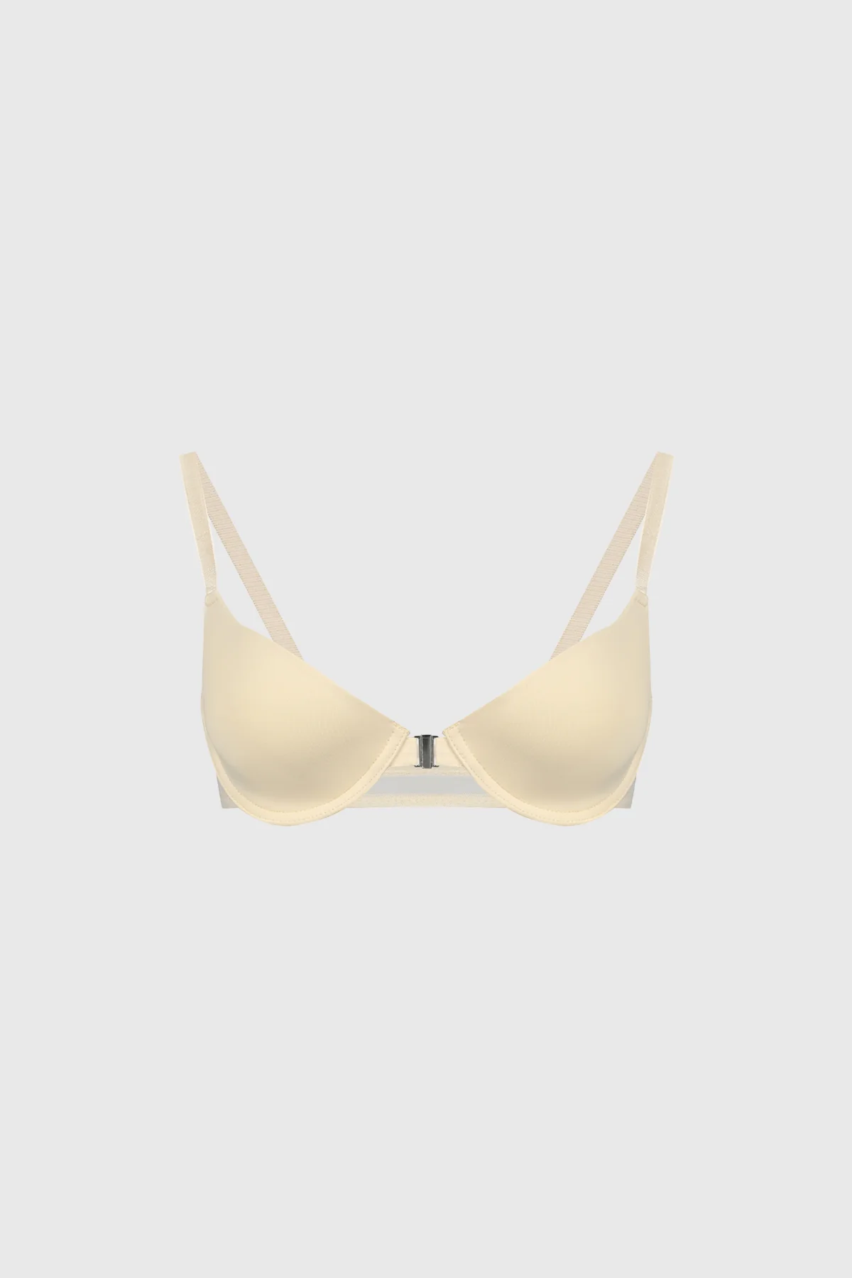 Sostén Mujer Copa Soft Detalle Mesh Espalda Crudo