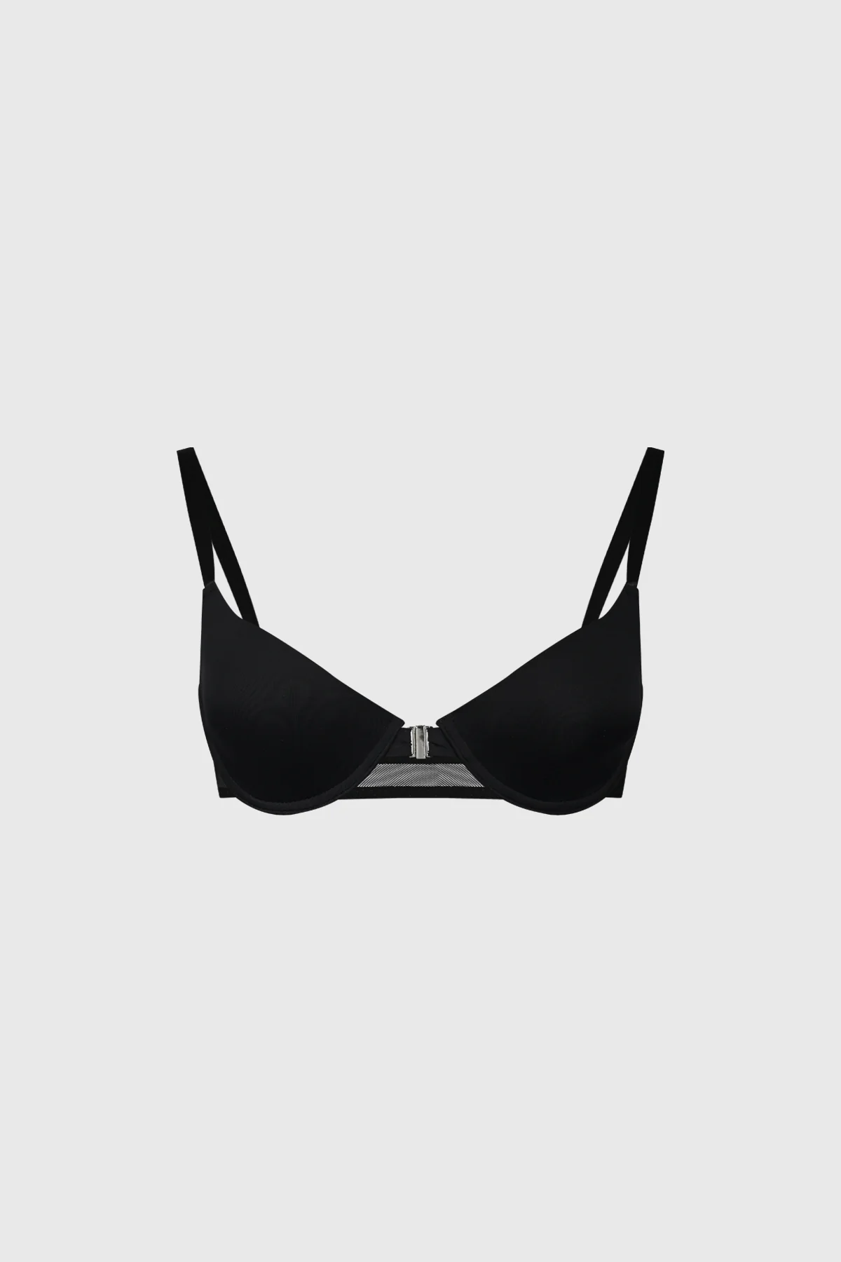 Sostén Mujer Copa Soft Detalle Mesh Espalda Negro