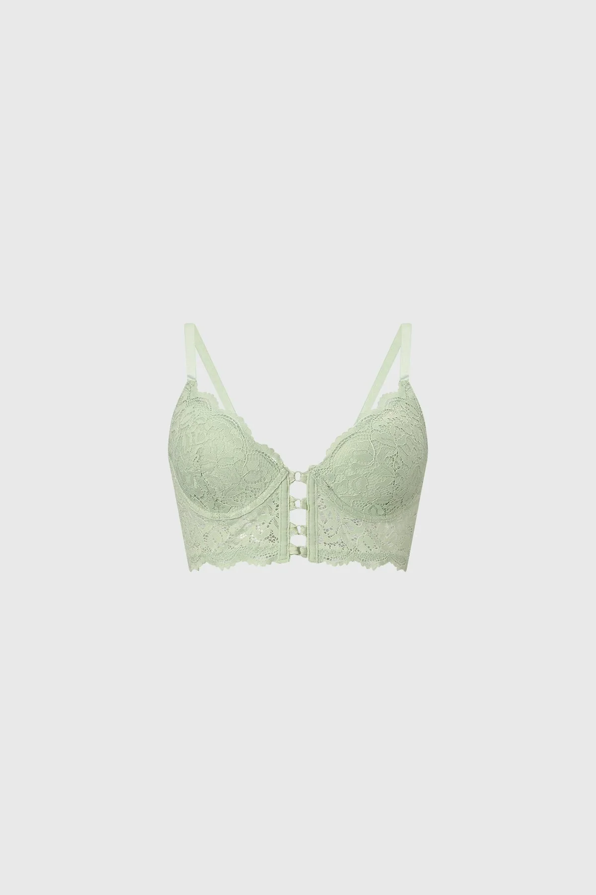 Sostén Mujer Corset Detalle Cruce Medio Menta