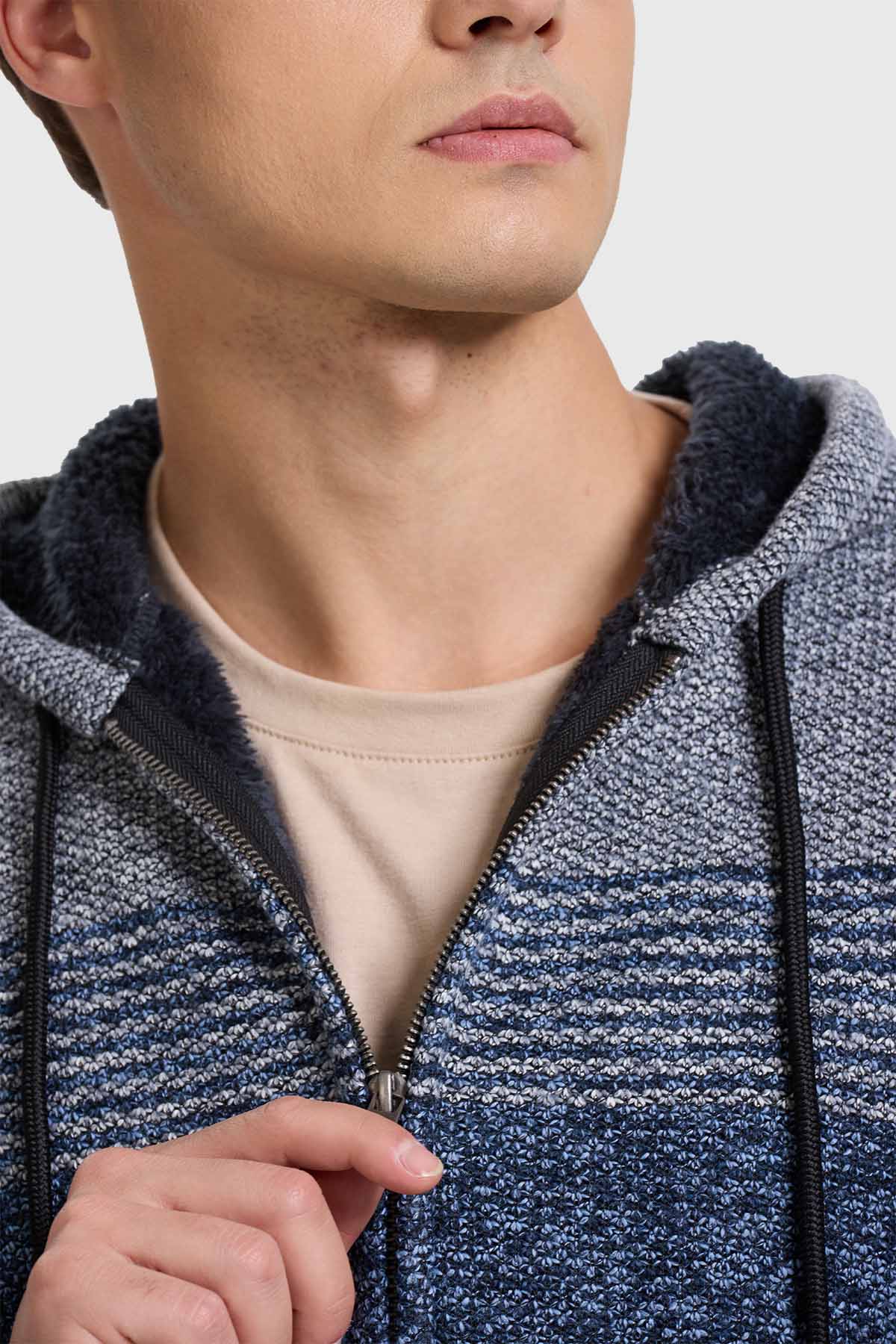 Sweater Hombre Bloque Gris - Image 2