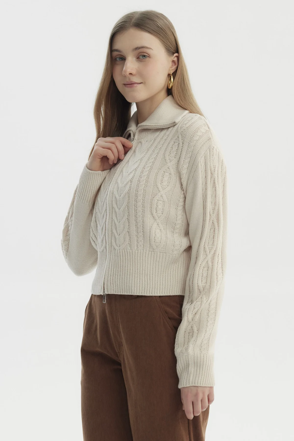 Sweater Mujer Juvenil Beige - Image 2