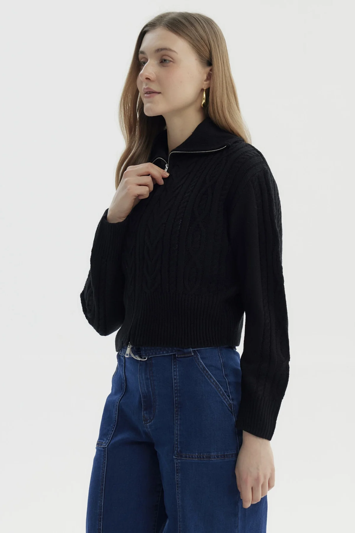 Sweater Mujer Juvenil Negro - Image 2