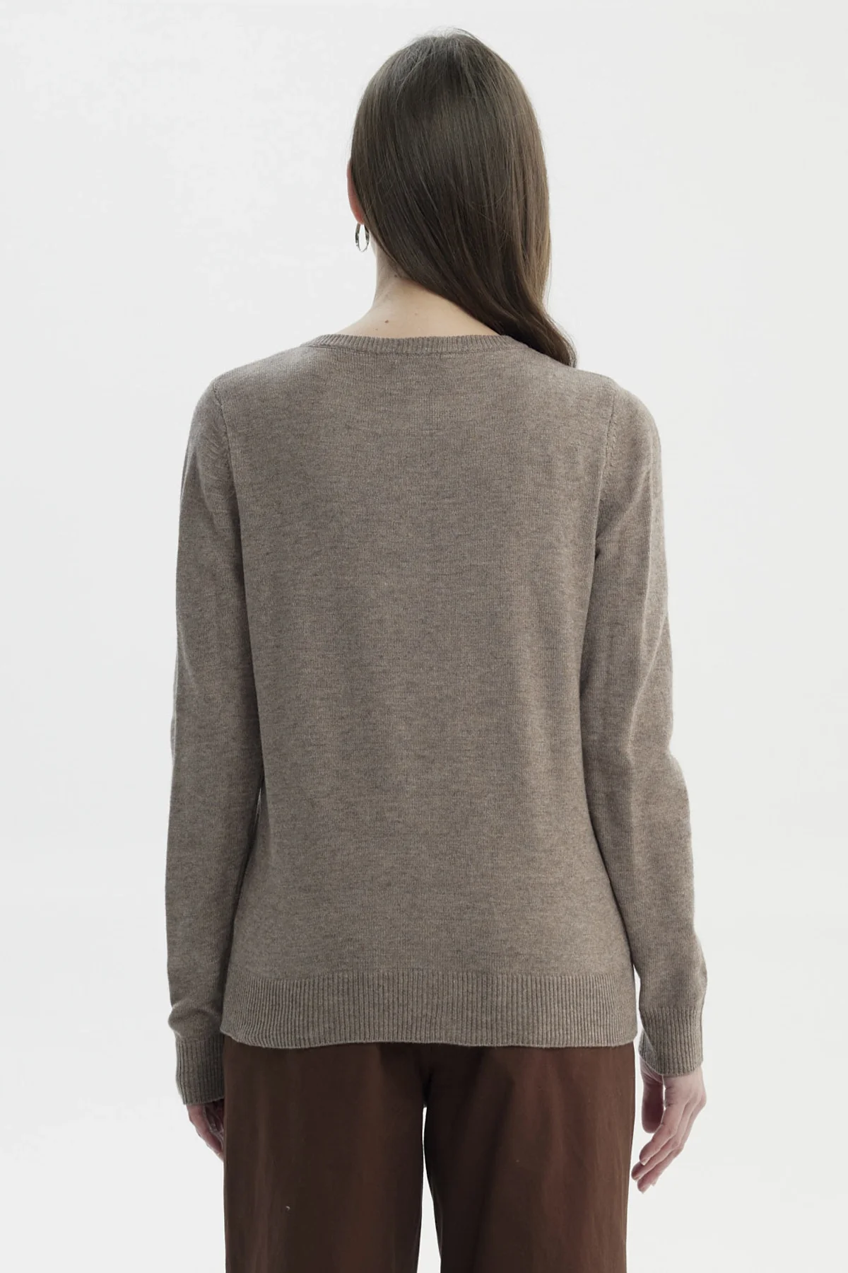 Sweater Mujer Regular Café - Image 3