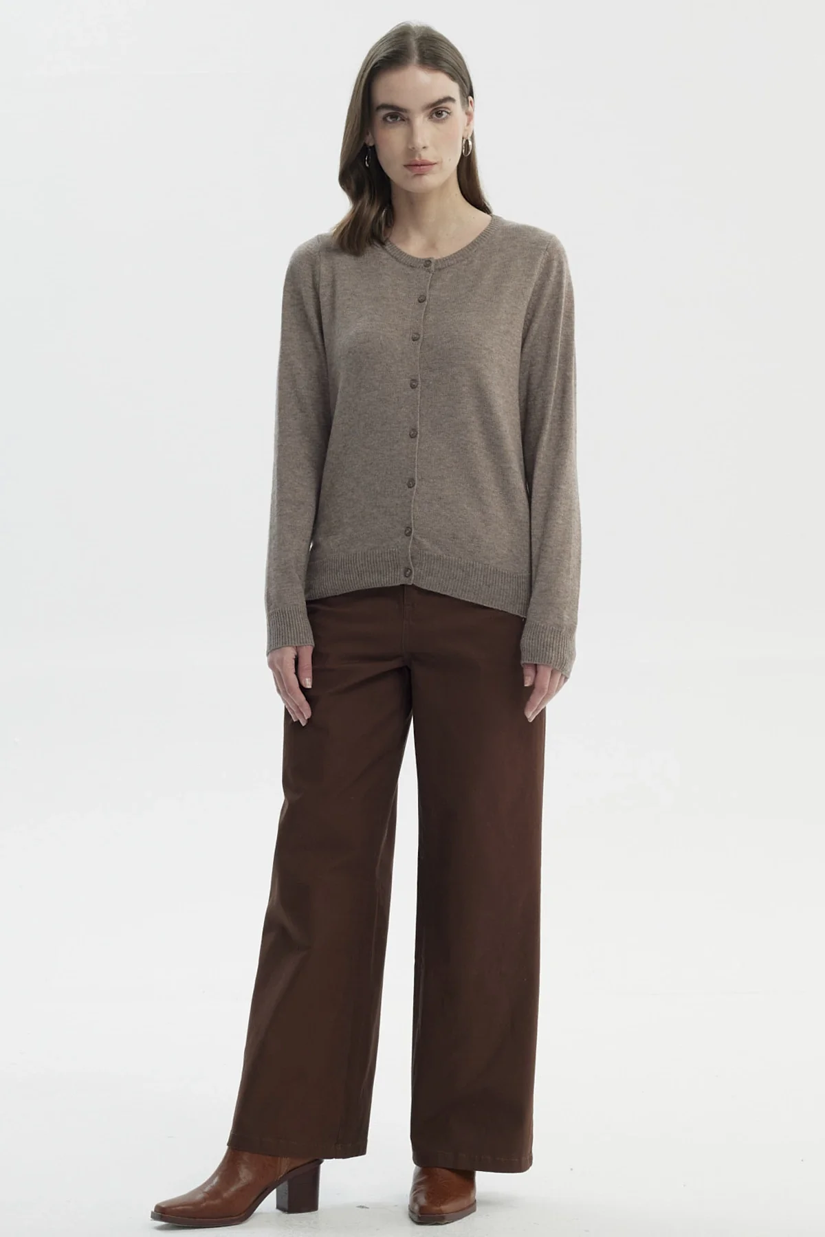 Sweater Mujer Regular Café - Image 4