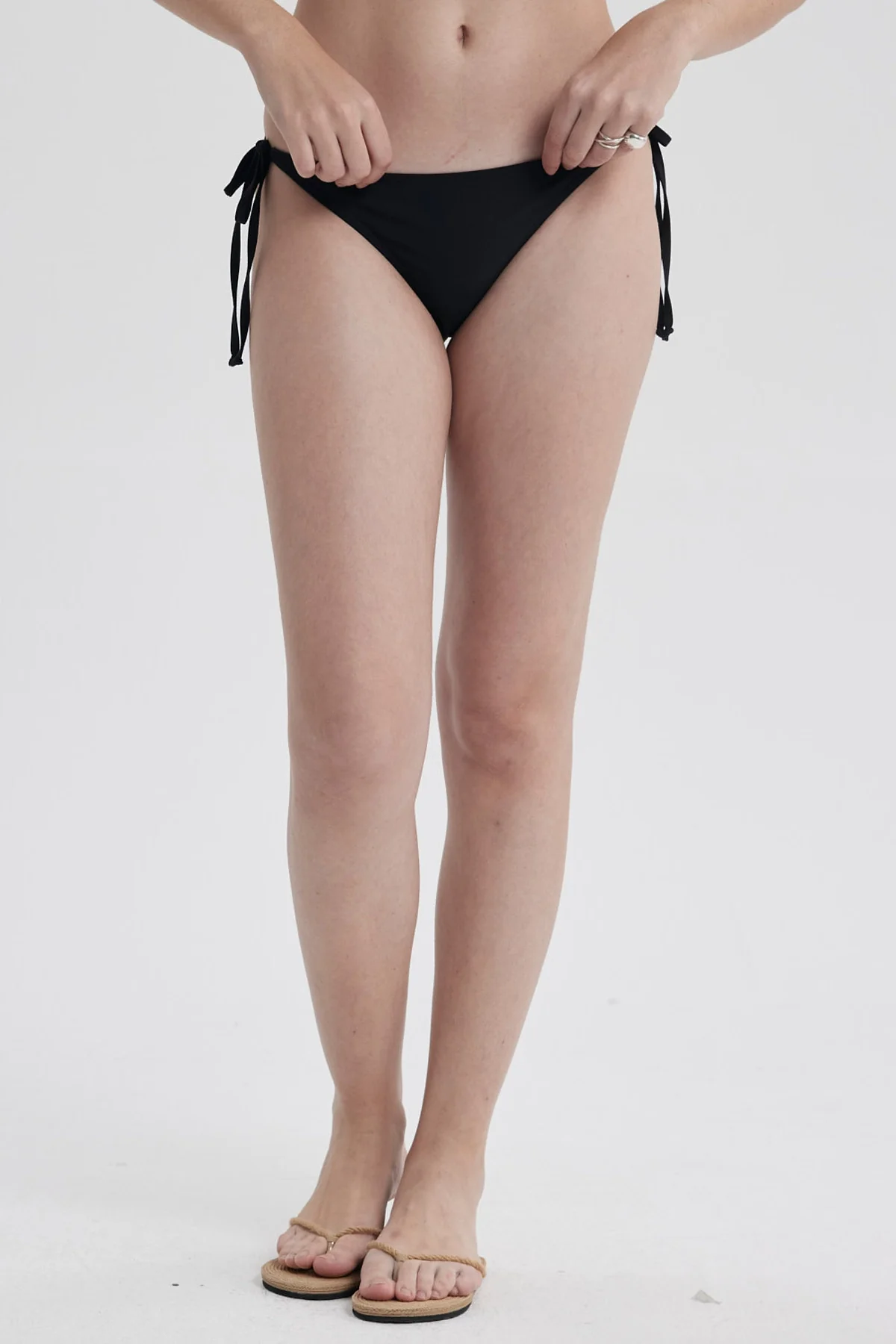 Traje de Baño Mujer Calzón Bikini Lazo Negro