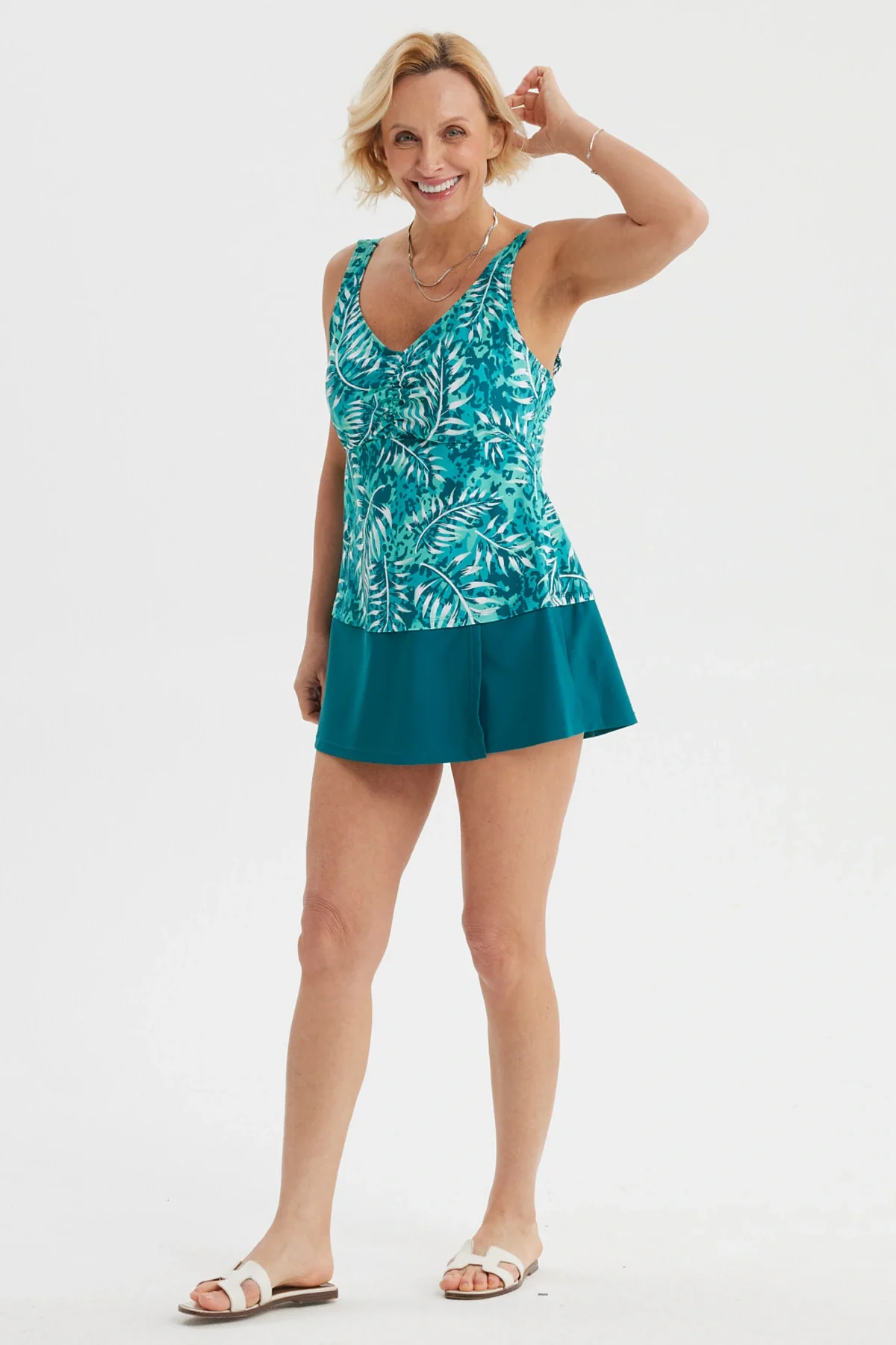 Traje de Baño Mujer Entero Turquesa - Image 4