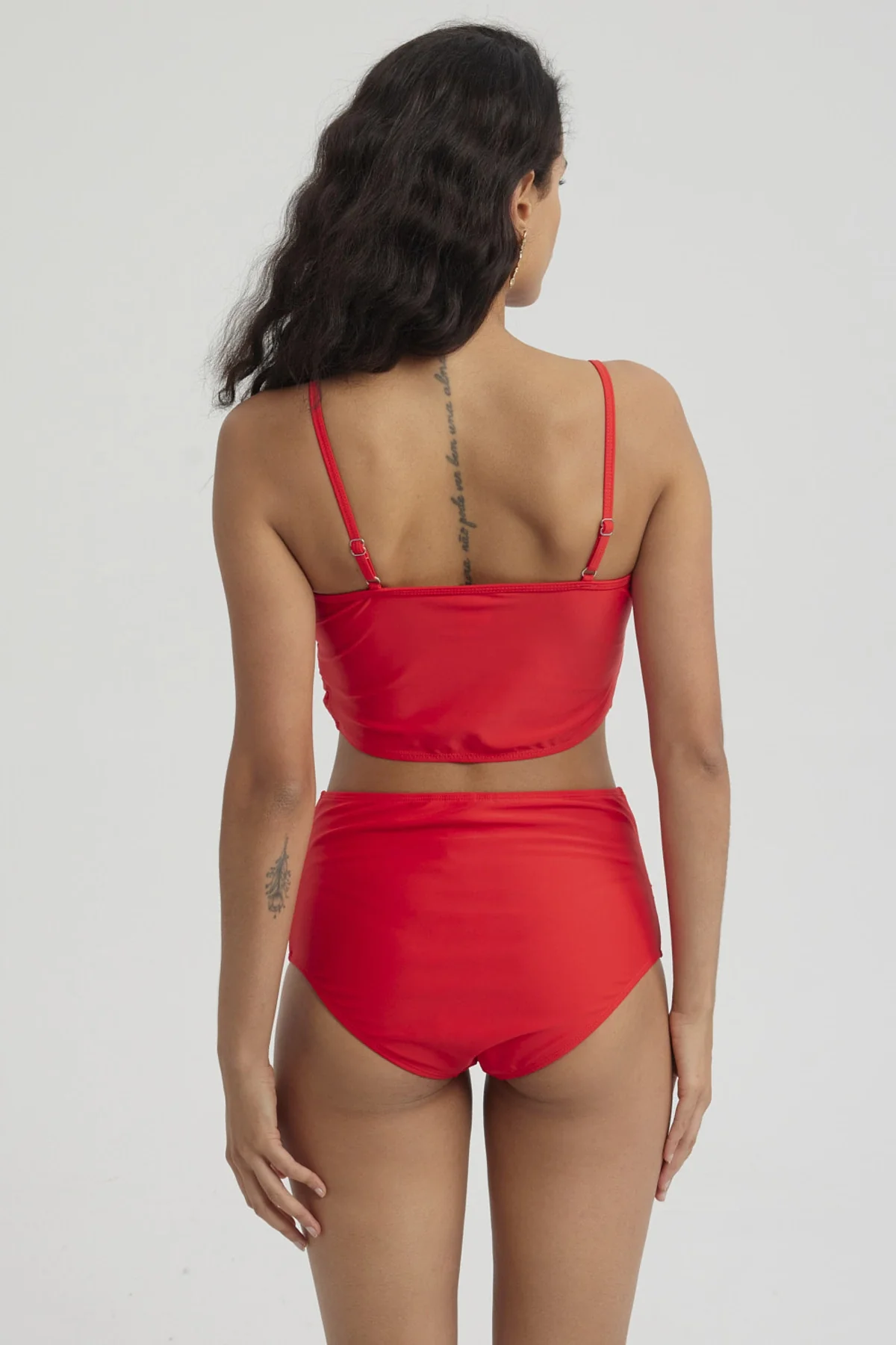 Traje de Baño Mujer Top Sostén Pabilo Rojo - Image 3