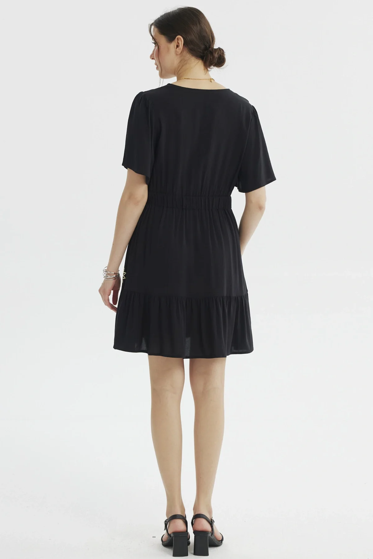Vestido Mujer Estilo Falda Negro - Image 2