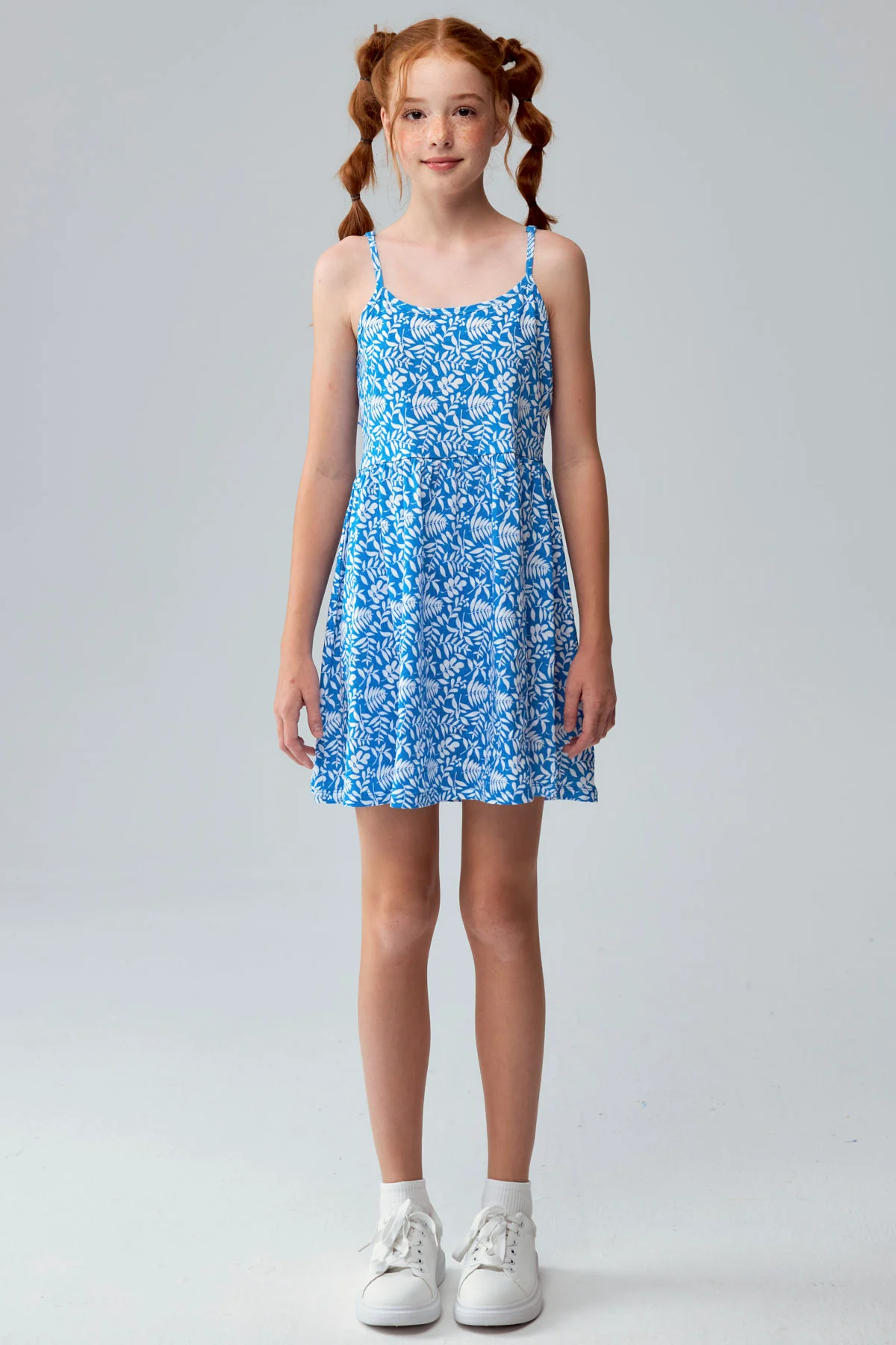 Vestido Niña Básico Teen Azulino - Image 2